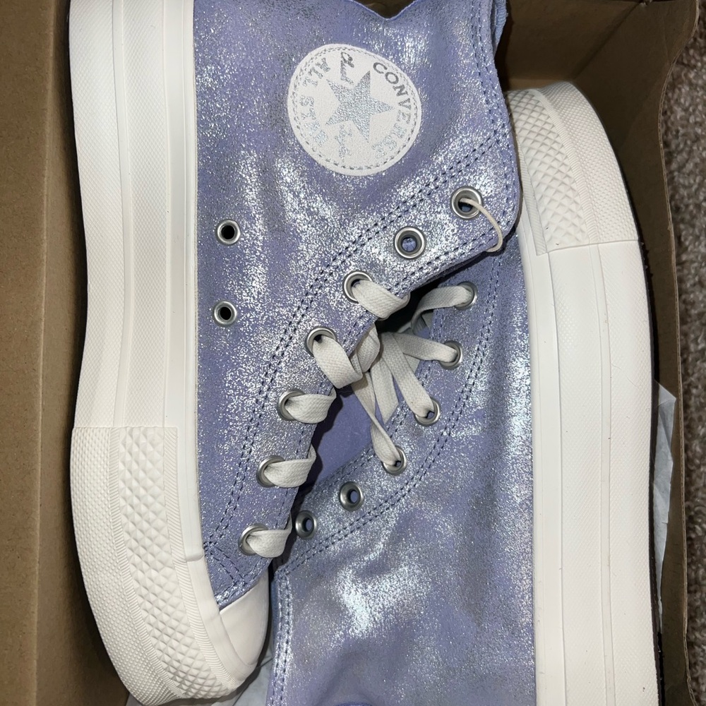 Converse Lilac Glitter High-Tops